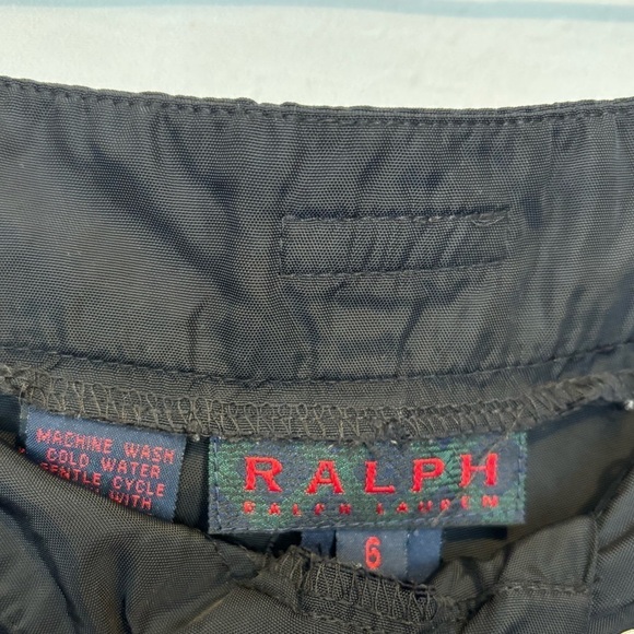 Ralph Lauren Black Stacked Zip Hem Pants Size 6 - Picture 6 of 7